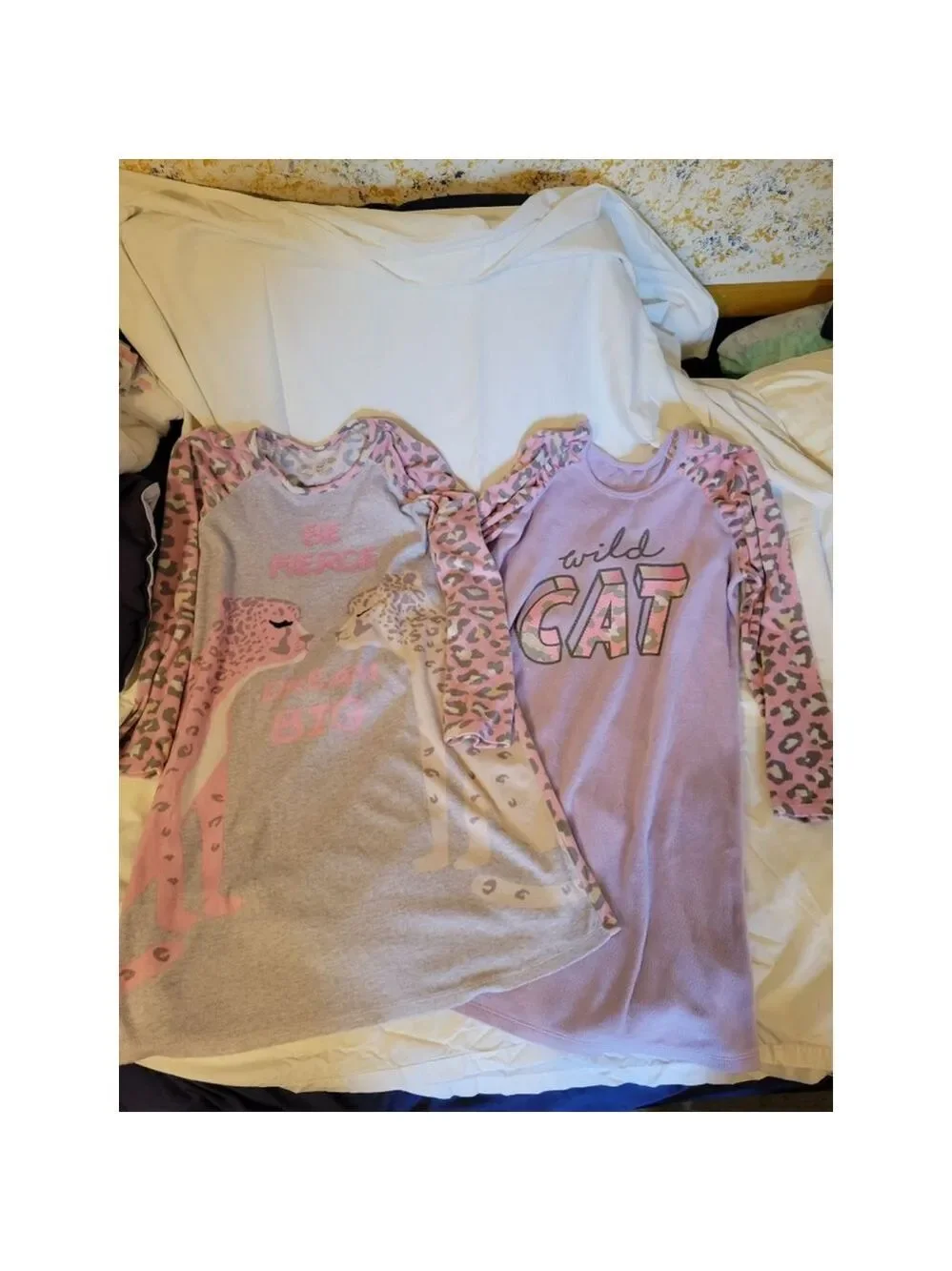 Girls XL Soft Flannel Nightgown Bundle - Be Fierce, Dream Big